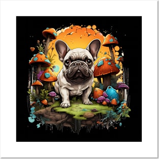 French Bulldog In a Fairy Forest Posters and Art